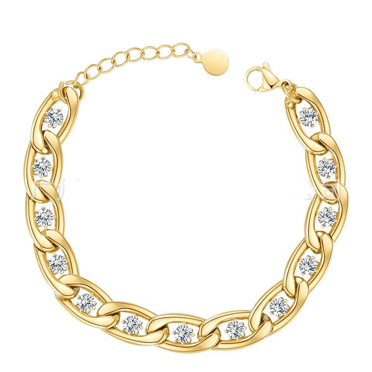 Fay Beauty – Bracelet Acier Titane Strass - Fay Beauty