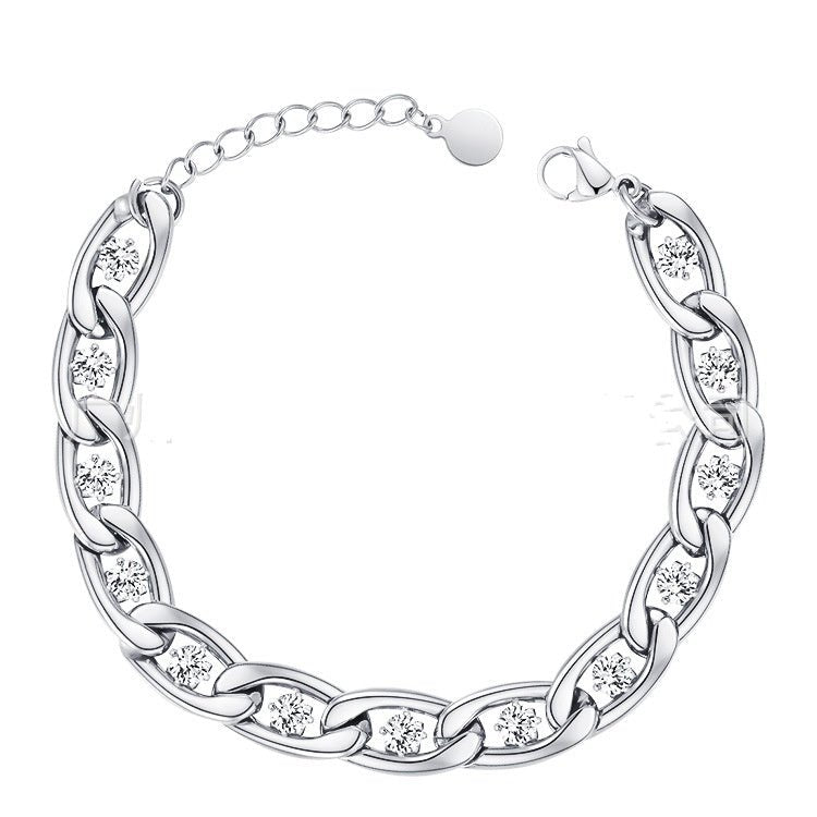 Fay Beauty – Bracelet Acier Titane Strass - Fay Beauty