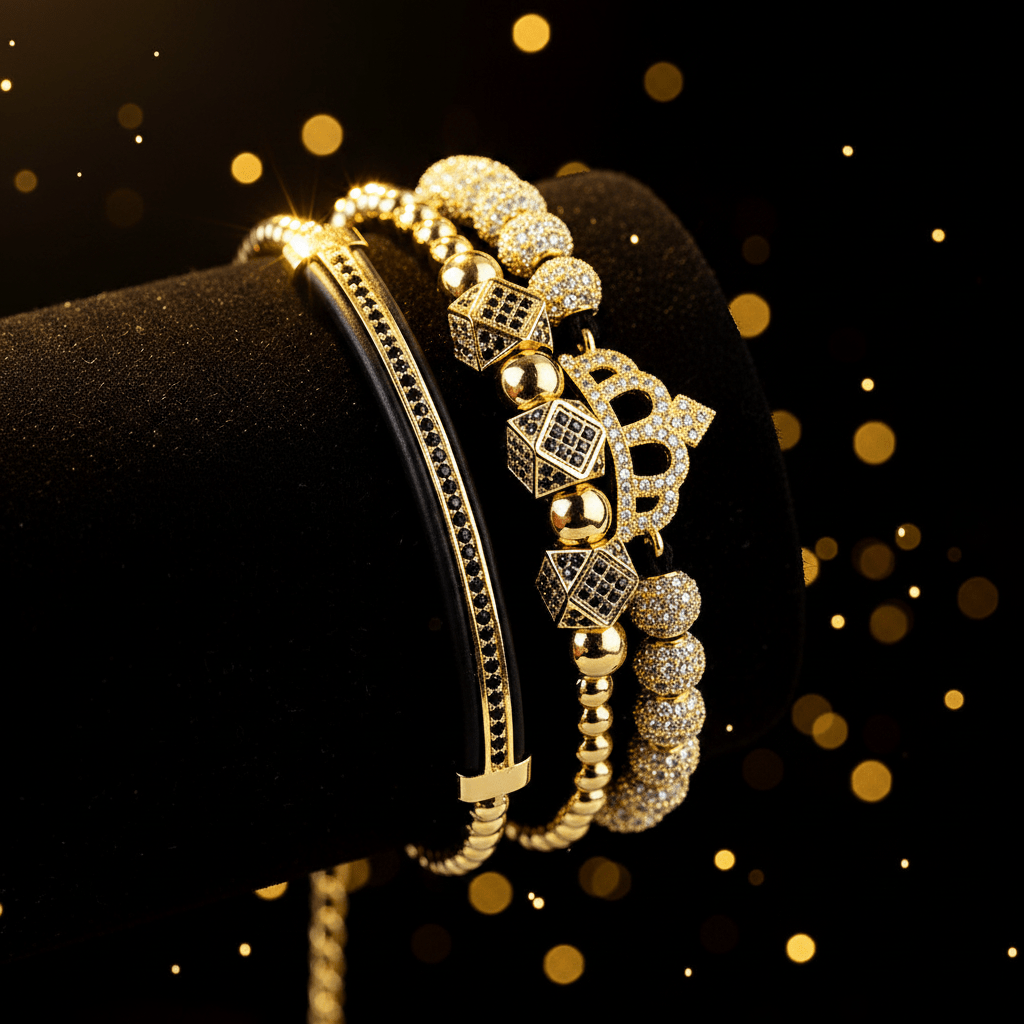 Fay Beauty – Ensemble de trois bracelets Couronne pour couple - Fay Beauty
