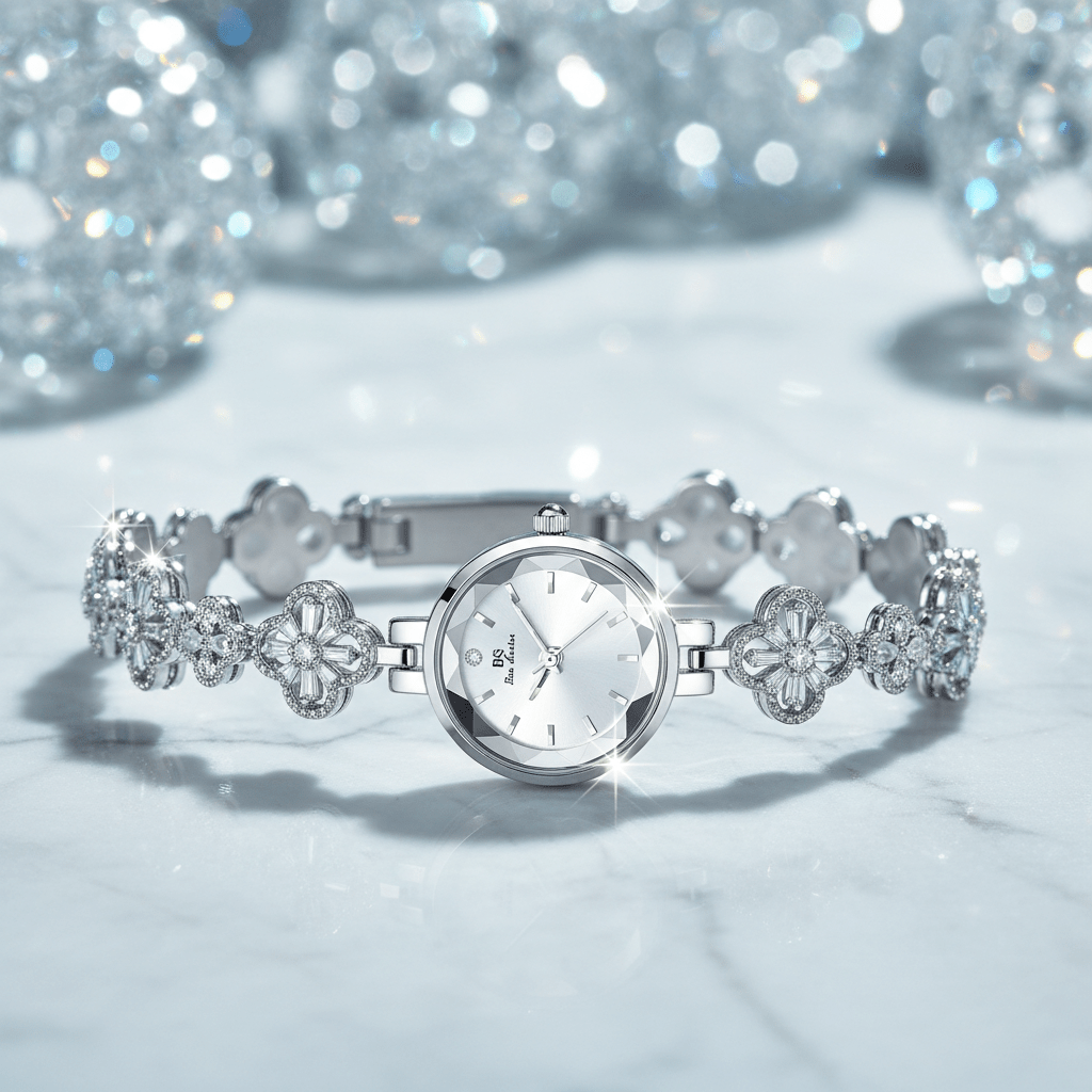 Fay Beauty – Sunset Audacity | Montre Femme Lucky Zircon & Trèfle à Quatre Feuilles - Fay Beauty